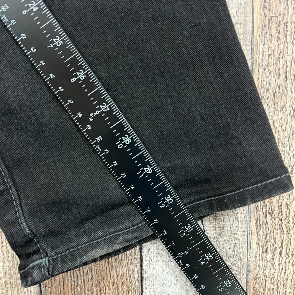 True Religion Ricky Relaxed Straight Jeans Mens 32x31 Black Dark Wash Denim